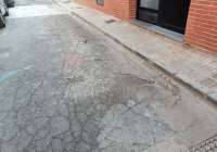 El deteriodo del asfaltado, también se localiza en esta zona